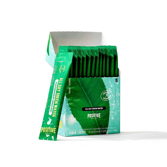 Positive Hotel Detox Supplement GREEN-MINT DETOX STIX