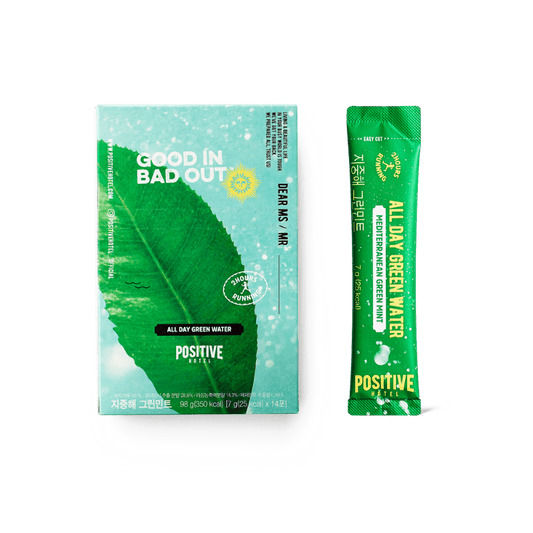 Positive Hotel Detox Supplement GREEN-MINT DETOX STIX